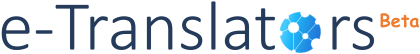 e-translators beta logo